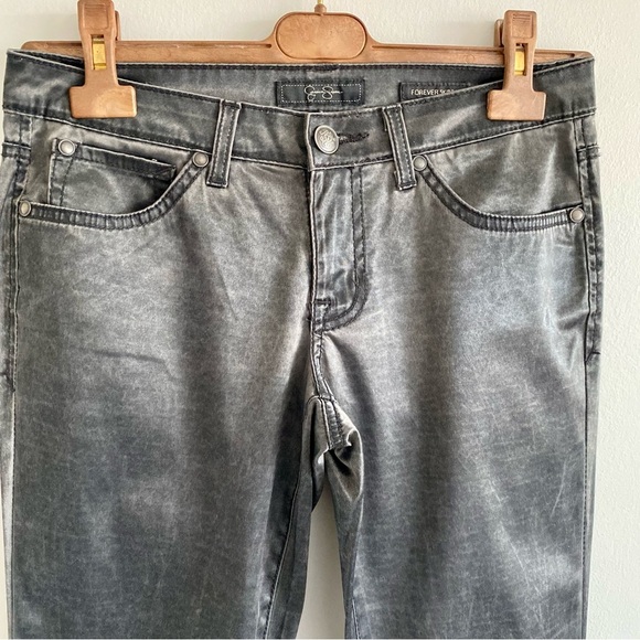 Jessica Simpson Gray Satin Pants Size 27 - Picture 2 of 7